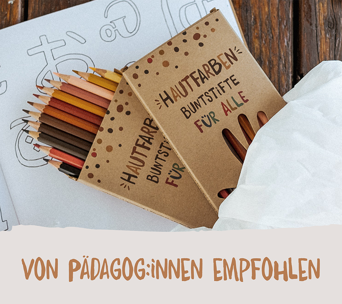12 Hautfarben-Buntstifte (Deutsche Version)