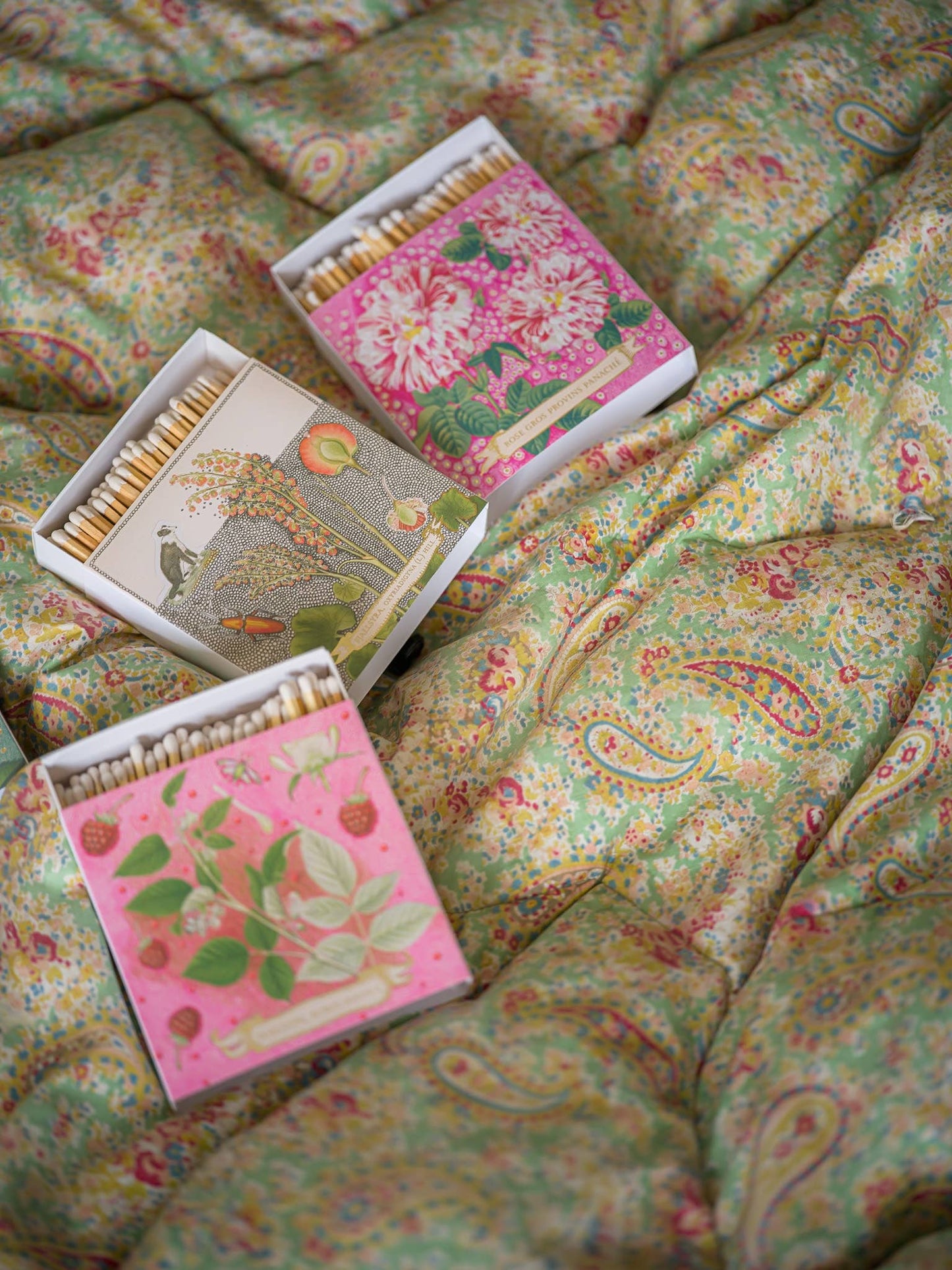 Rose Framboise Streichhölzer | Quadratisch - Sicherheitsstreichhölzer