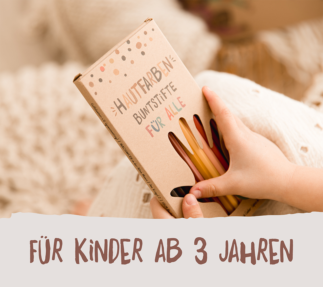 12 Hautfarben-Buntstifte (Deutsche Version)