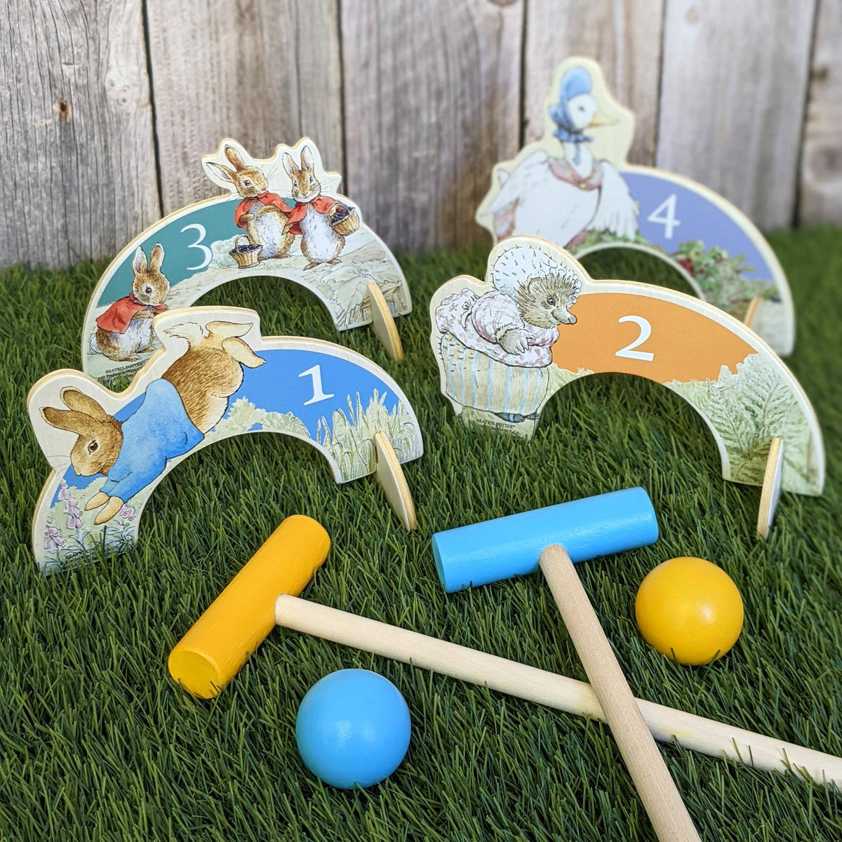 Peter Hase Kinder-Holz-Croquet-Set - Spaß für die ganze Familie