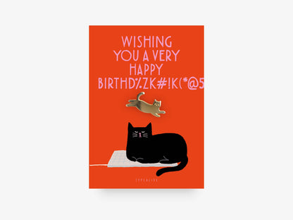 Pin / Birthday Cat No. 2