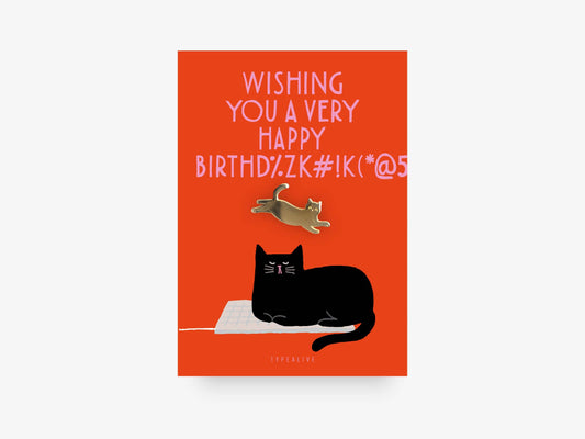 Pin / Birthday Cat No. 2