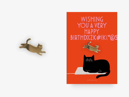 Pin / Birthday Cat No. 2