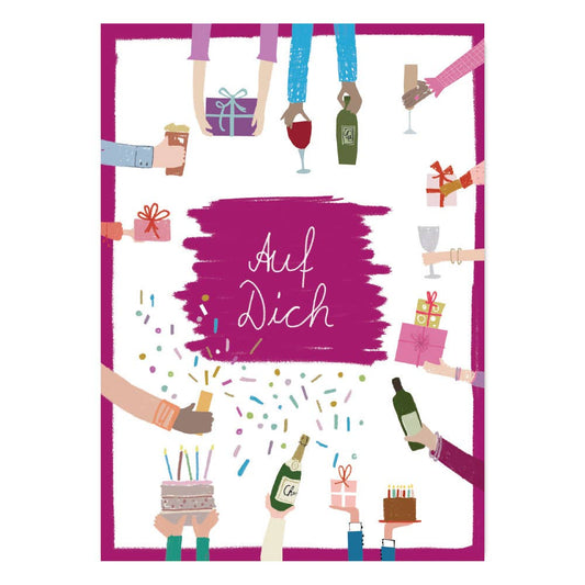 Postkarte "Auf dich"