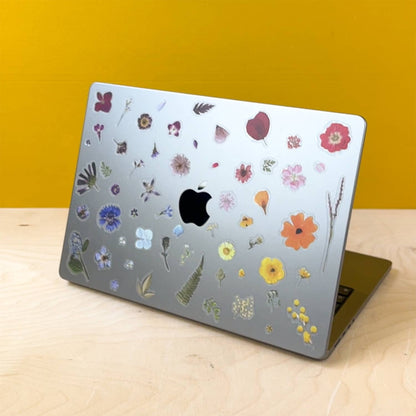 Stickerbogen Gepresste Blumen