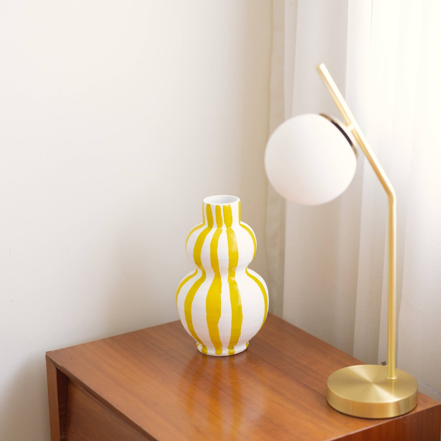 Handbemalte Keramik Vase Ferrara