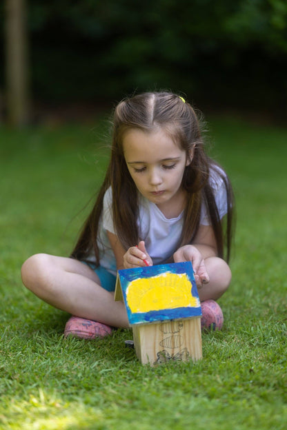 Vogelhaus - Die Raupe Nimmersatt - Bastelset für Kinder mit Farben