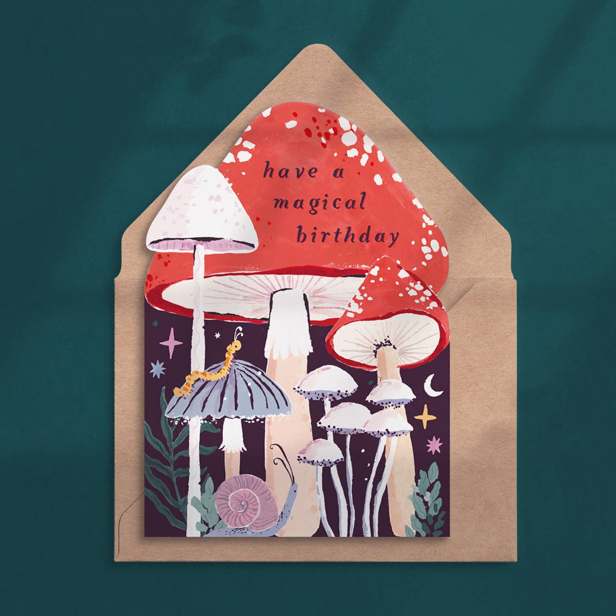 Pilz-Geburtstagskarte | Magic Mushrooms Karte