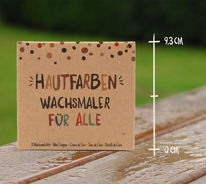 8 Hautfarben-Wachsmaler
