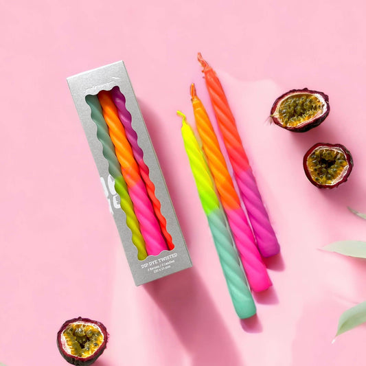 Drei Kerzen Dip Dye Twisted: Shades of Passionfruit