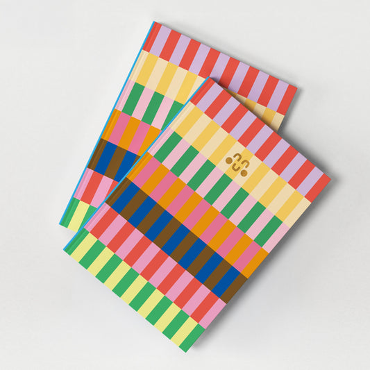 Notizbuch: Bunte Streifen
