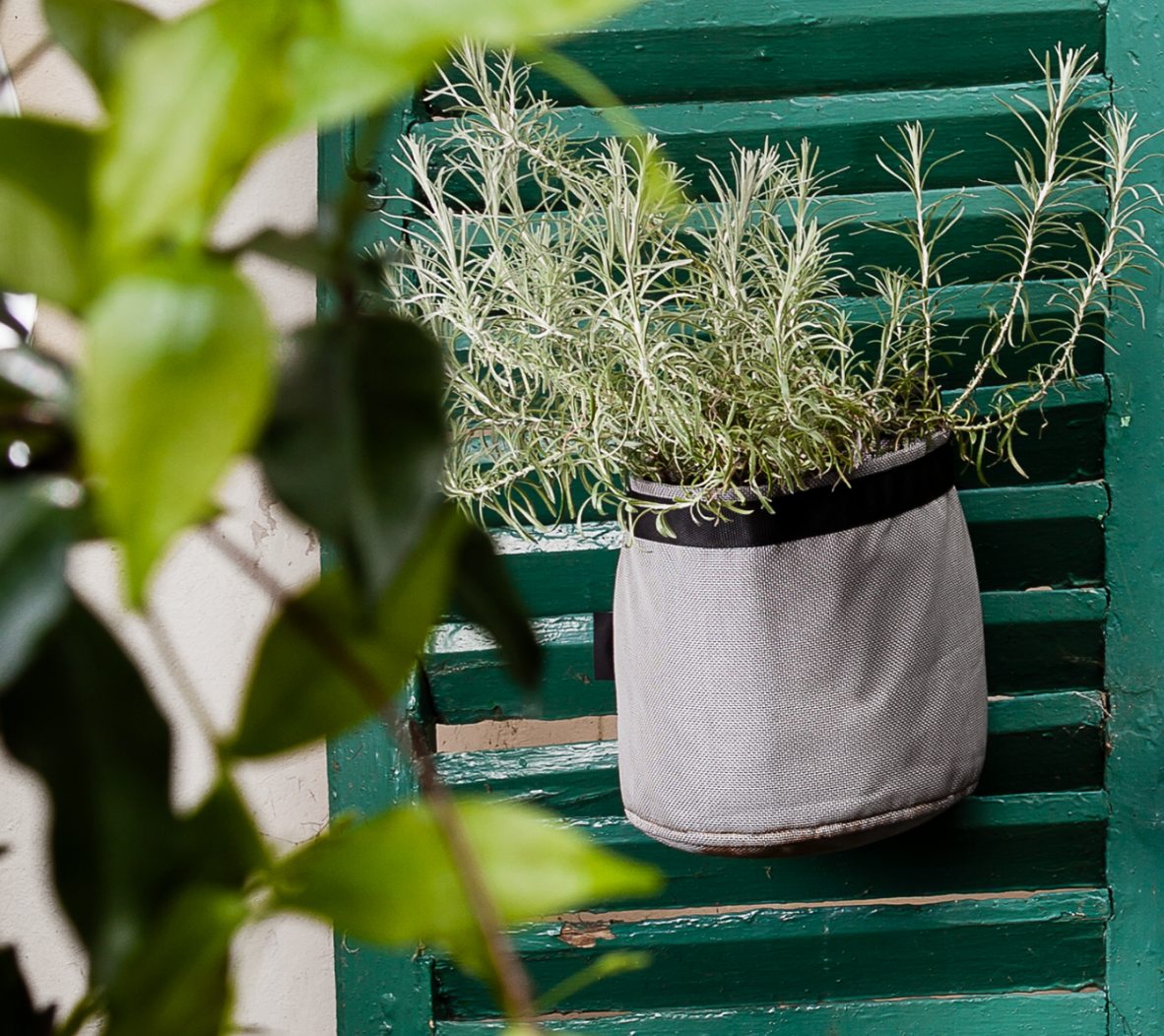 SALE: Runder Hängetopf 10L indigo /sage