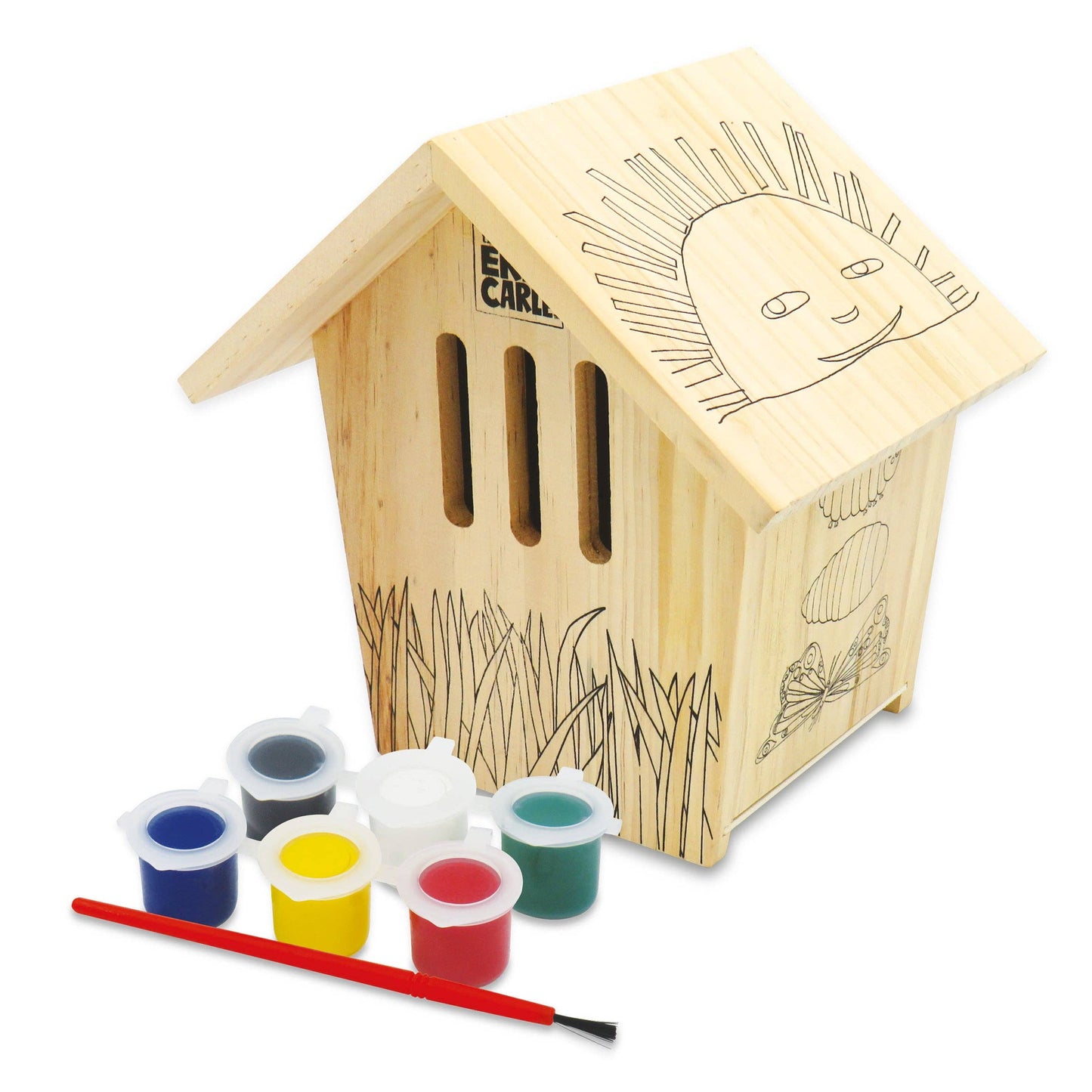 Vogelhaus - Die Raupe Nimmersatt - Bastelset für Kinder mit Farben
