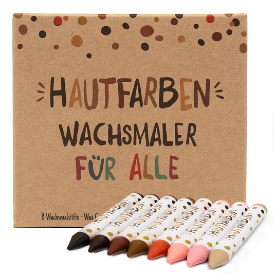 8 Hautfarben-Wachsmaler (Deutsche Edition)
