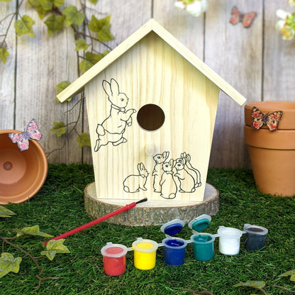 Vogelhaus Bemalen - Bastelset für Kinder mit Farben