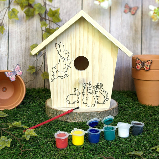 Vogelhaus Bemalen - Bastelset für Kinder mit Farben
