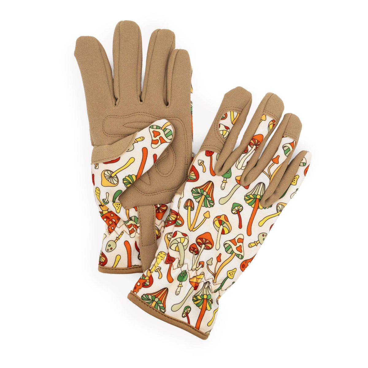 Saje Gartenhandschuhe für Damen – Einheitsgröße – Retro-Motiv mit Pilzen