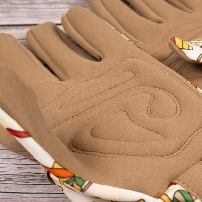 Saje Gartenhandschuhe für Damen – Einheitsgröße – Retro-Motiv mit Pilzen