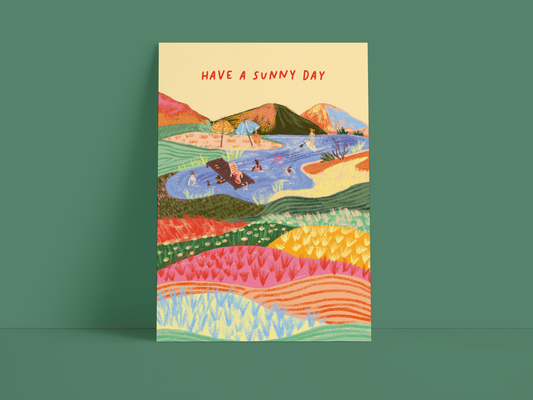 Postkarte / Happy Sunny Day