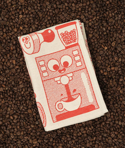 Kaffeezeit gewebtes Baumwoll-Geschirrtuch
