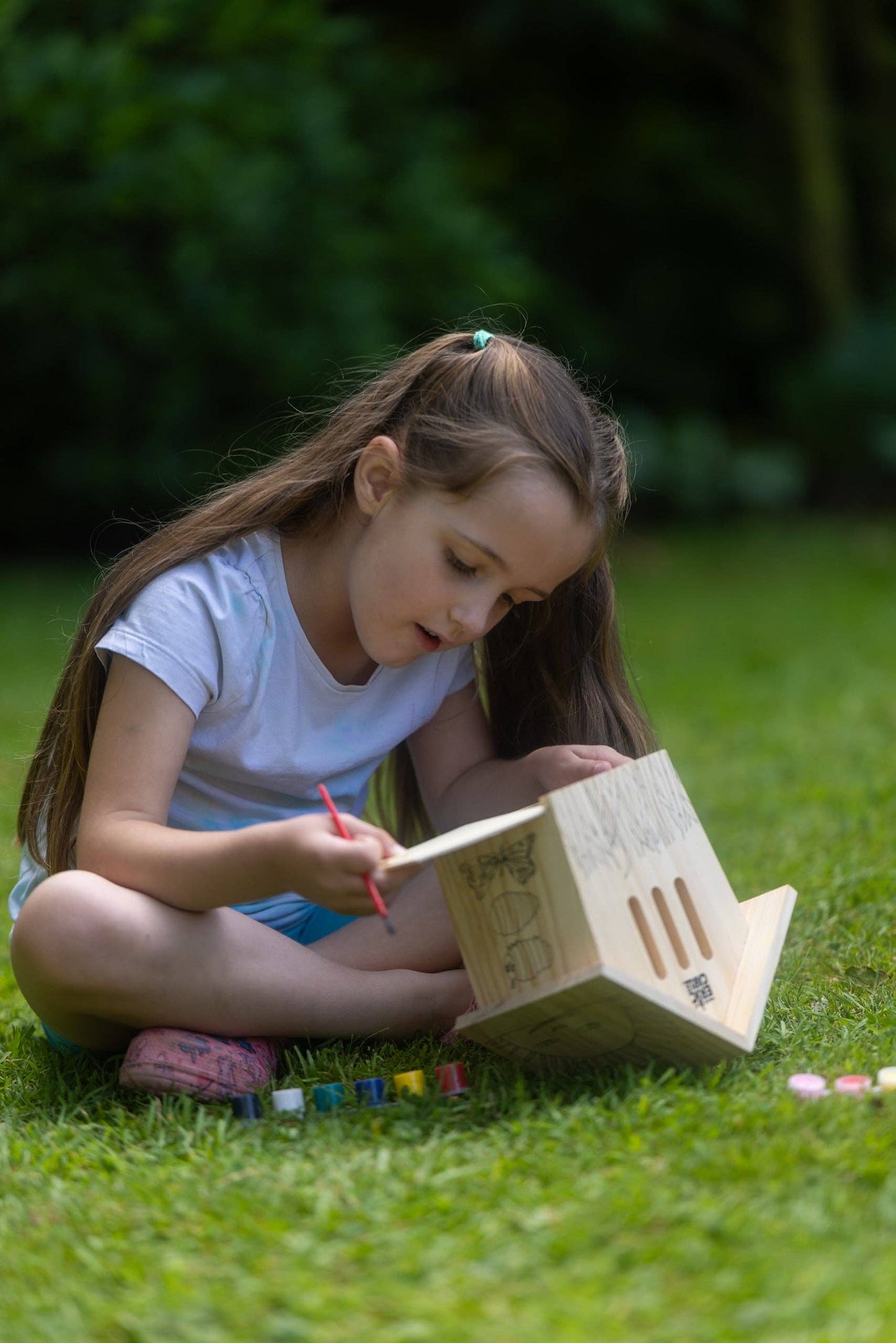Vogelhaus - Die Raupe Nimmersatt - Bastelset für Kinder mit Farben