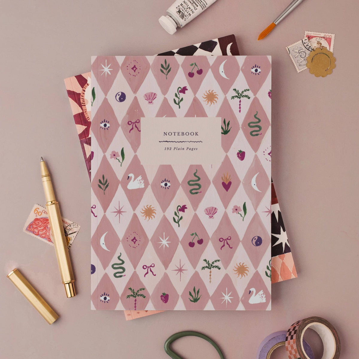 Blush Harlequin Notizbuch