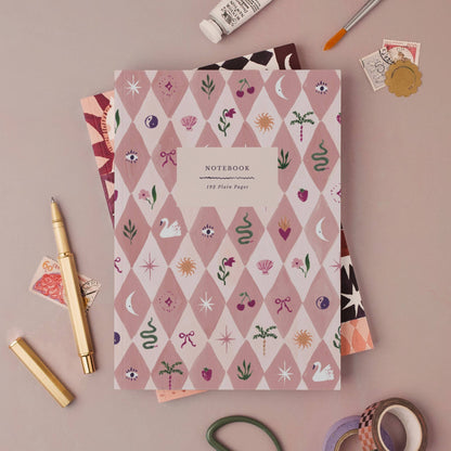 Blush Harlequin Notizbuch